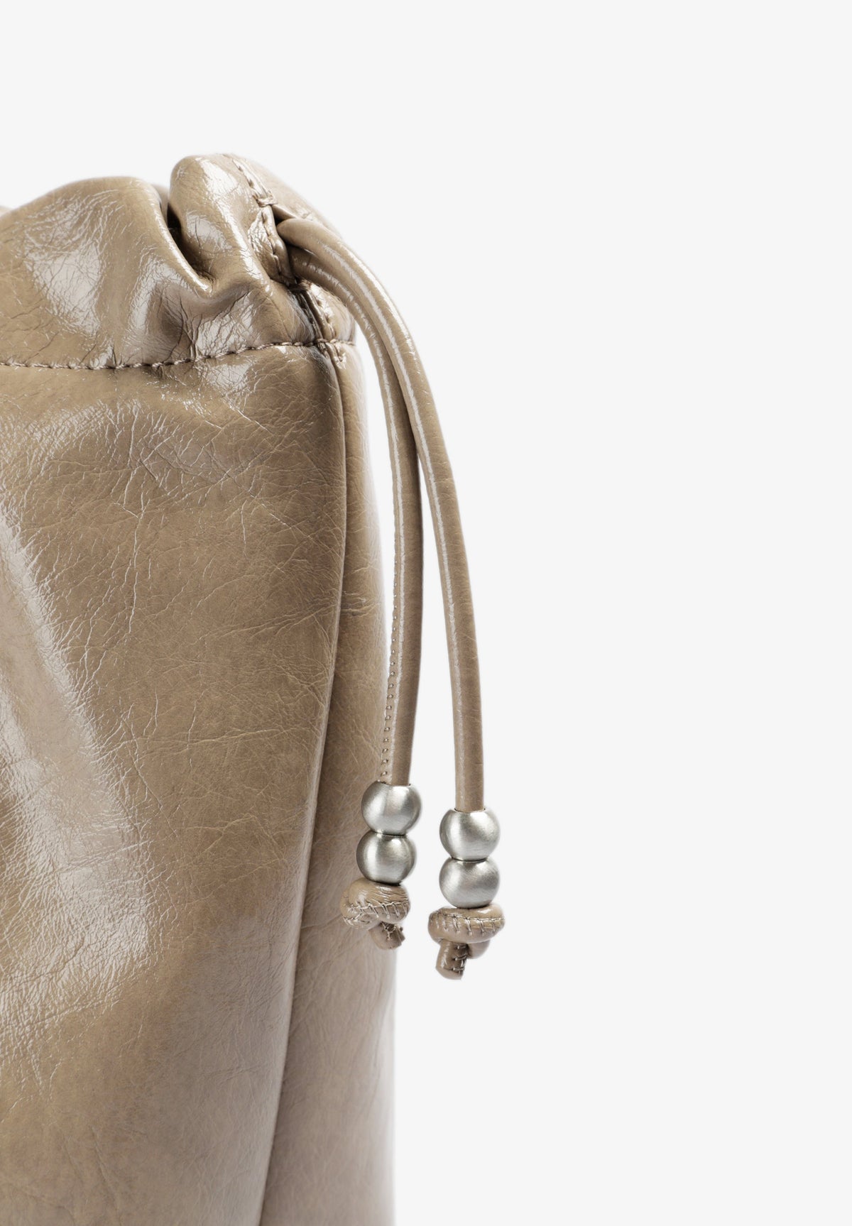 BOLSA MÉDIA EFEITO DE PELE COM FECHO FRANCIDO