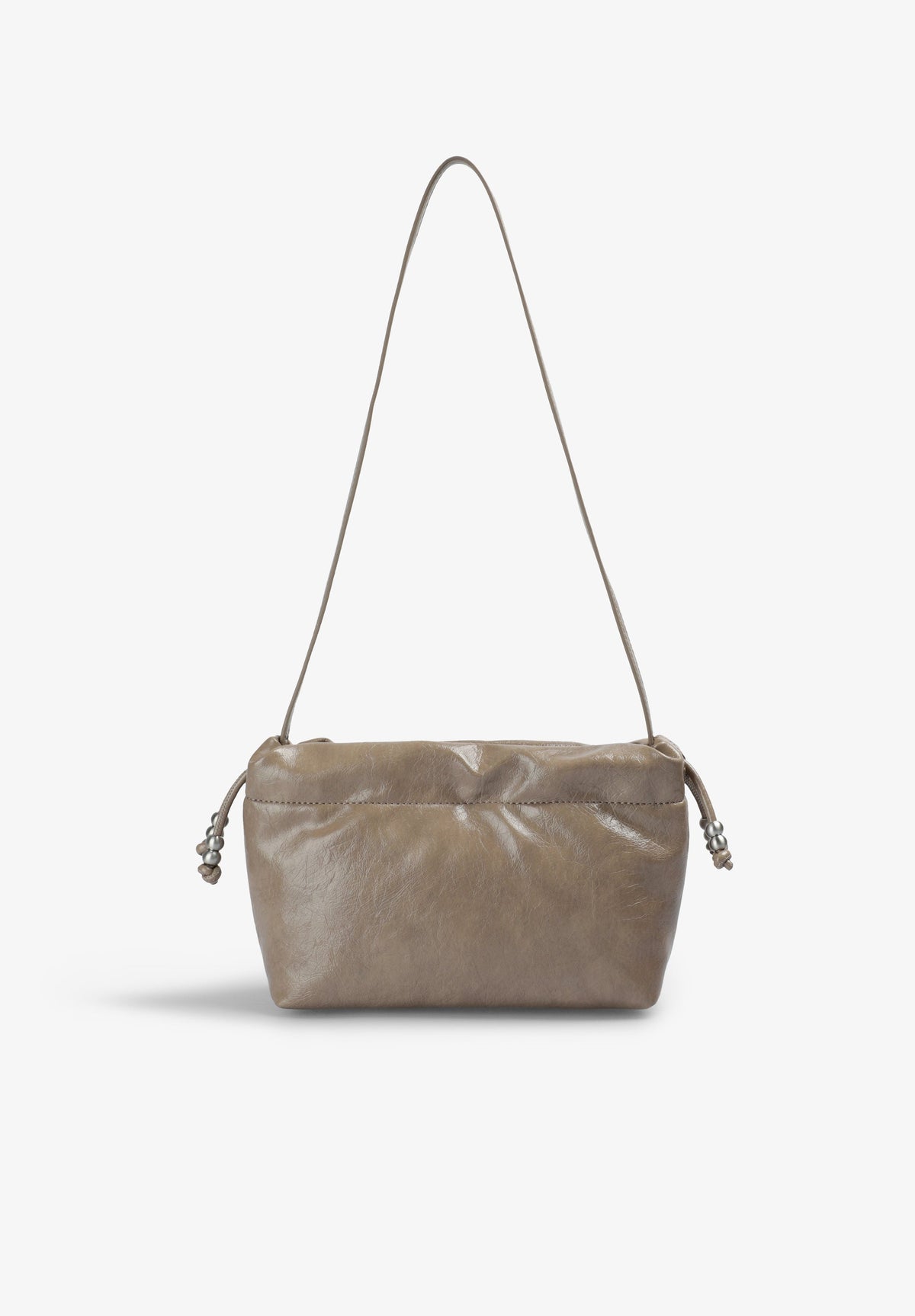 BOLSA EFEITO DE PELE COM FECHO FRANCIDO