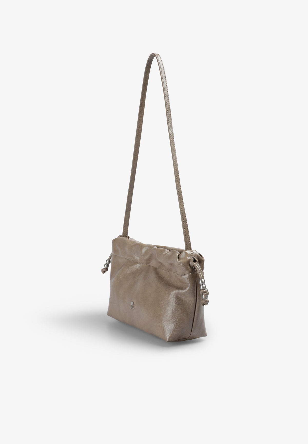 BOLSA EFEITO DE PELE COM FECHO FRANCIDO