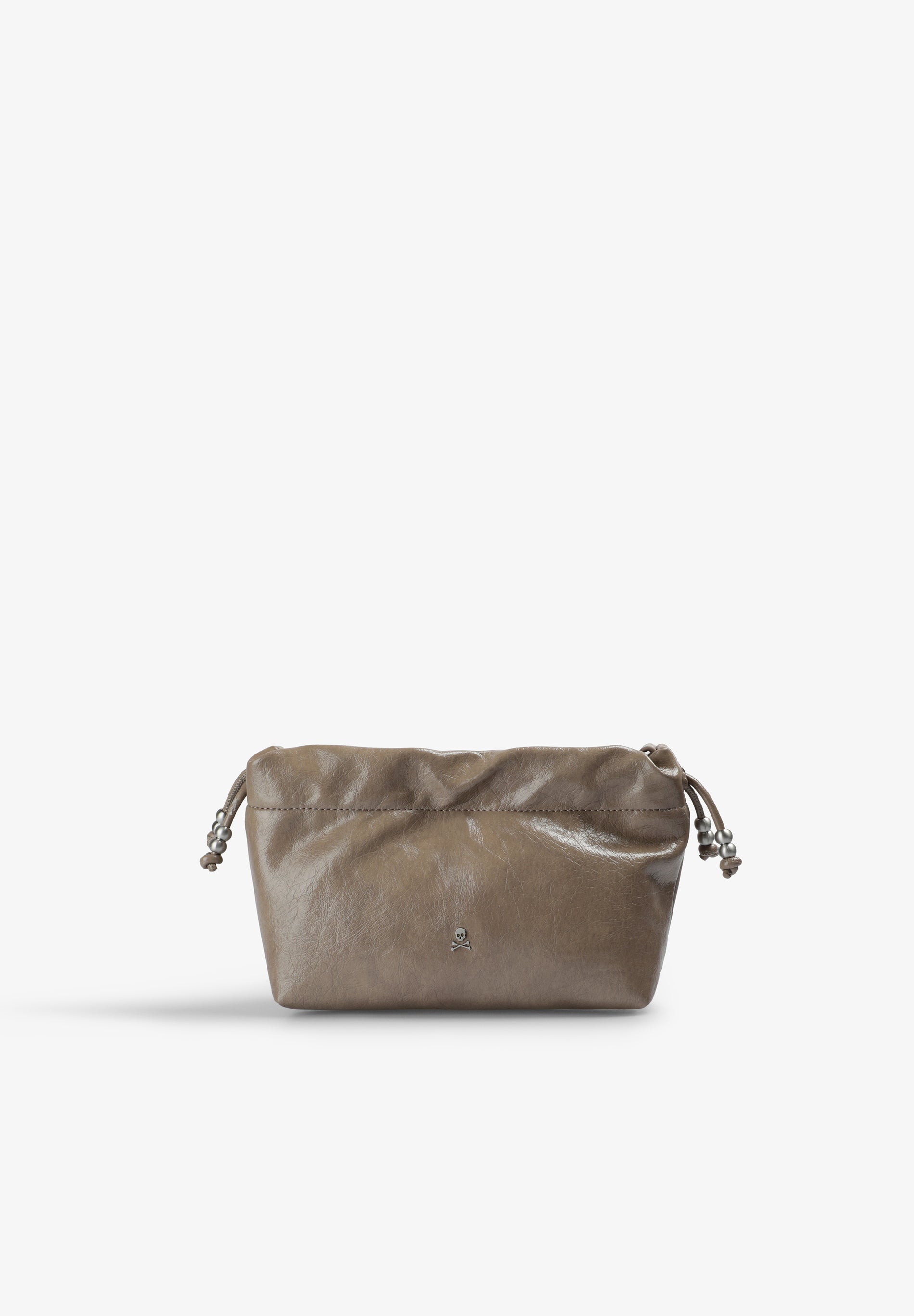 BOLSA EFEITO DE PELE COM FECHO FRANCIDO