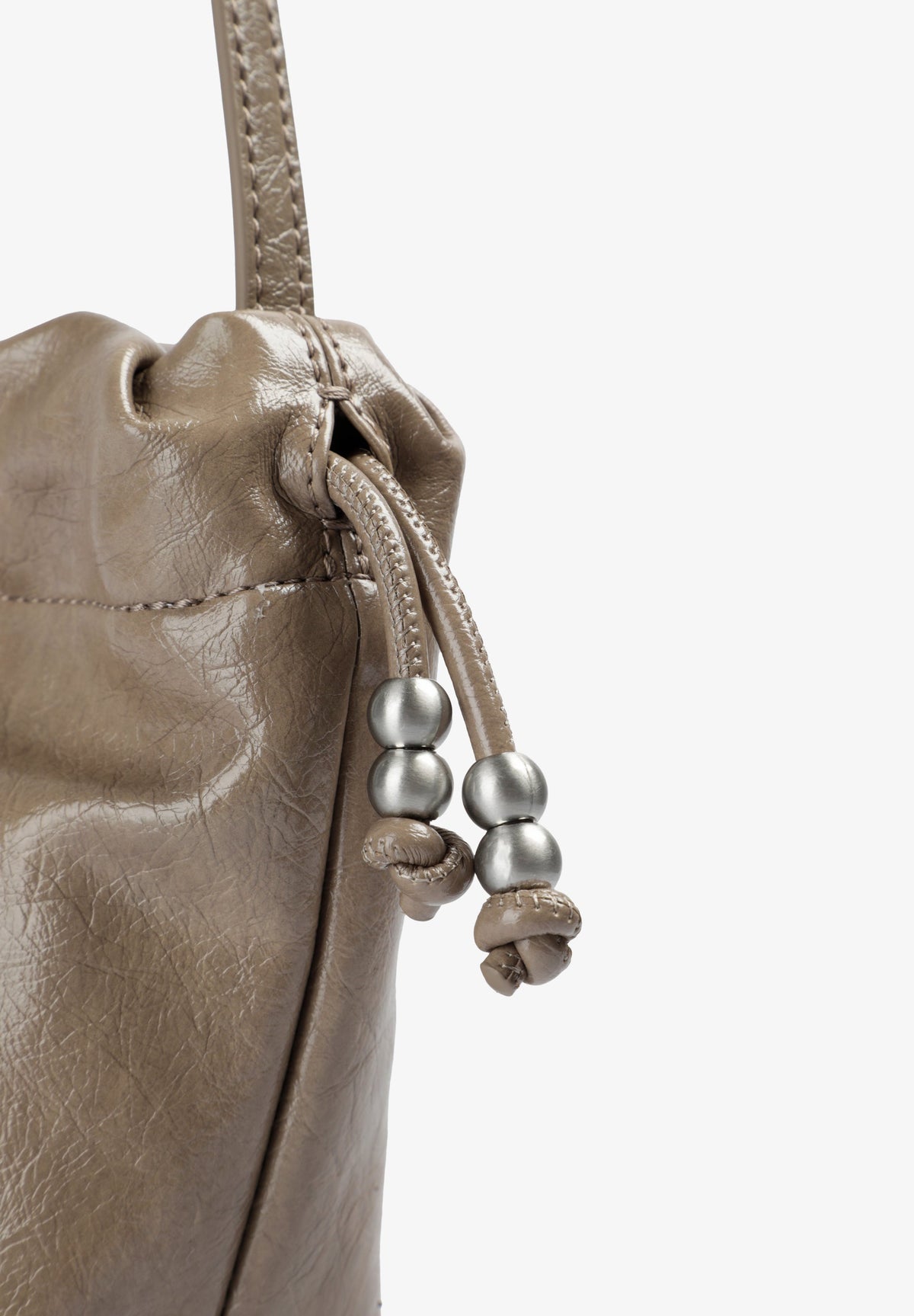 BOLSA EFEITO DE PELE COM FECHO FRANCIDO