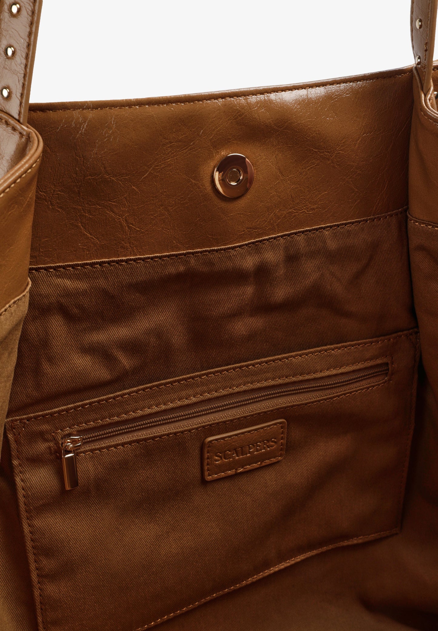 BOLSA SHOPPER ESTRUTURADA COM TACHAS