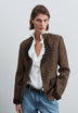 BLAZER COM LAPELAS E FIO METALIZADO