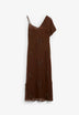 VESTIDO ASSIMÉTRICO BORDADO COM MISSANGAS