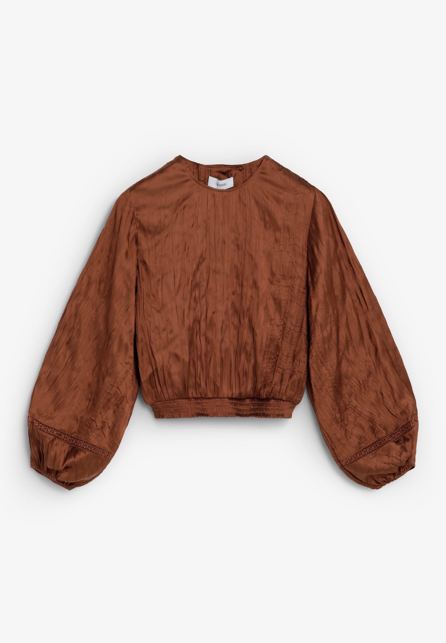 TOP ACETINADO COM TEXTURA