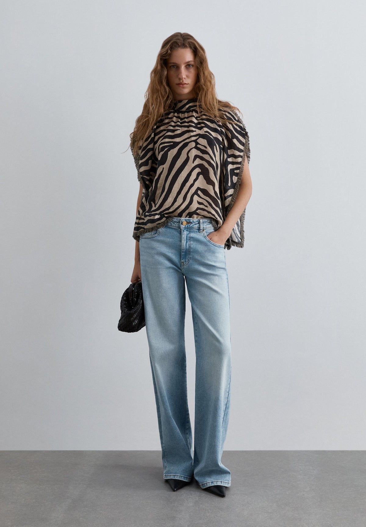 CALÇAS DENIM MID WAIST