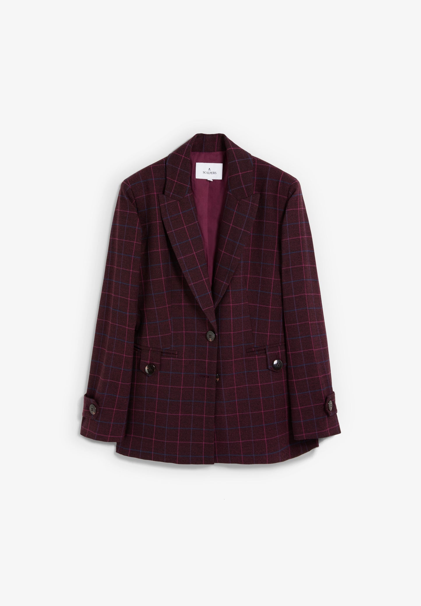 BLAZER XADREZ COM PORMENOR DE BOTÕES