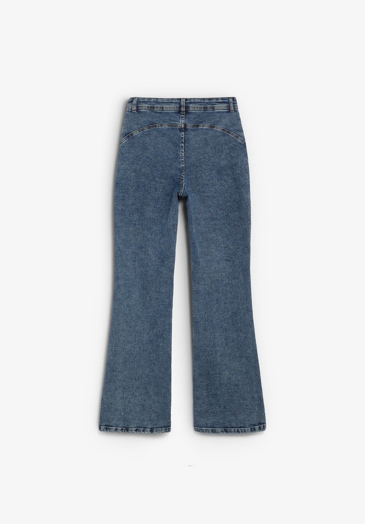 CALÇAS DE GANGA BOOTCUT DE CINTURA SUBIDA