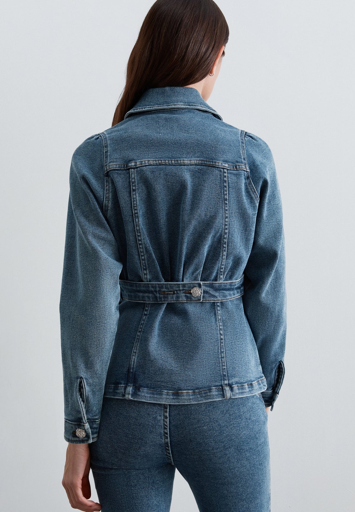 CAMISA DENIM COM CINTO