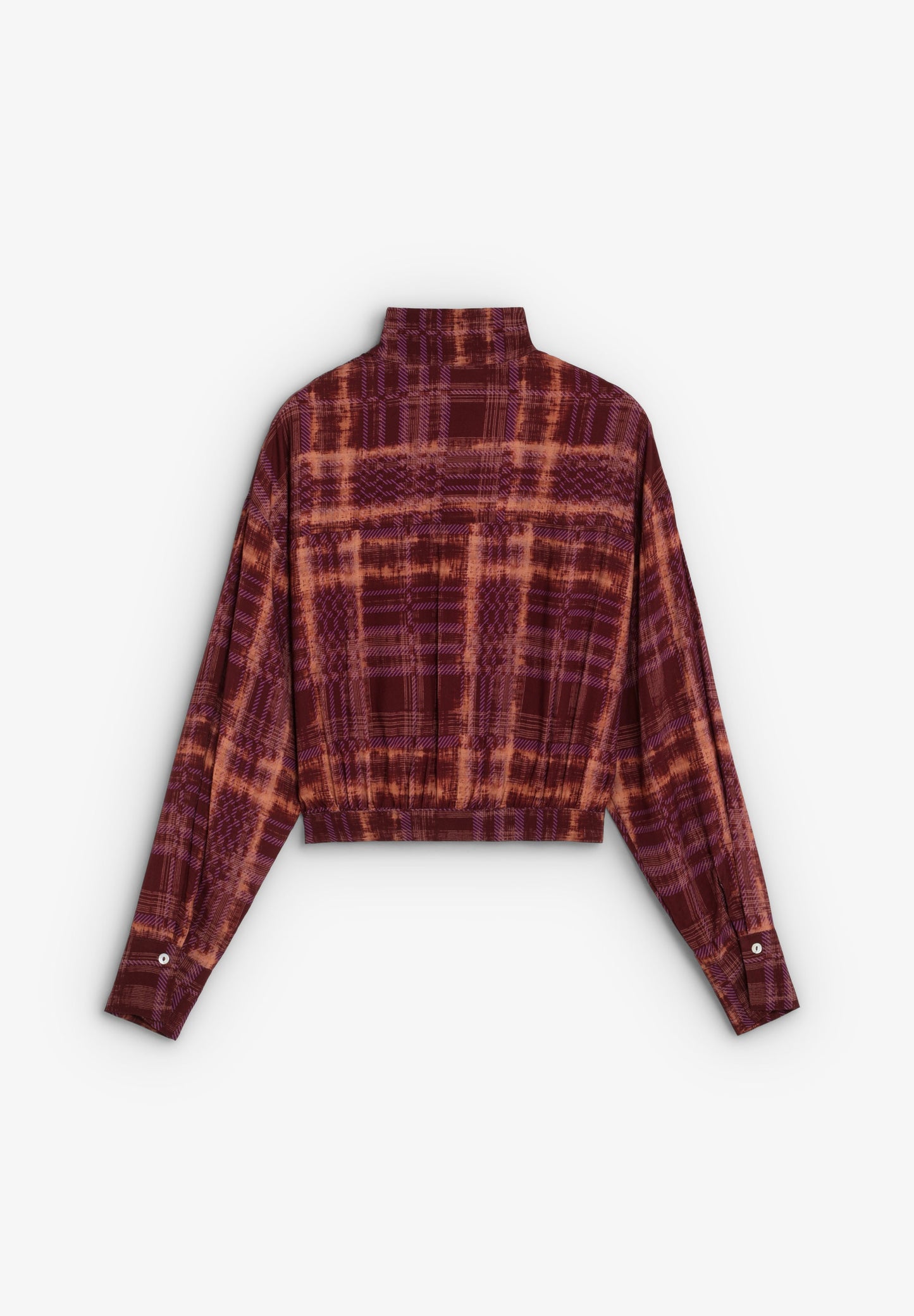 CAMISA COM PADRÃO DE GOLA ALTA