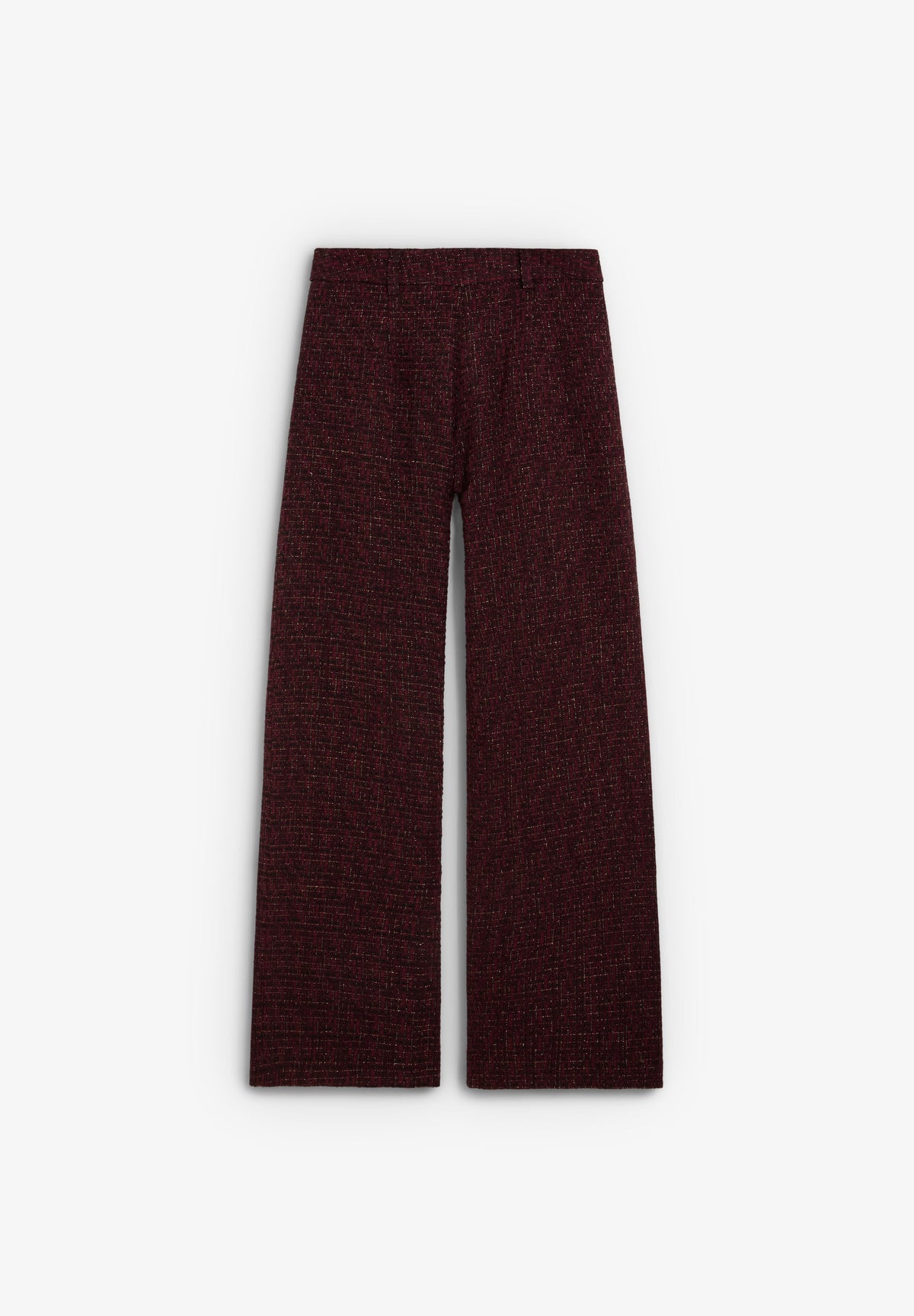 CALÇAS TWEED WIDE LEG