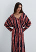 VESTIDO MIDI COM ESTAMPADO TIE-DYE