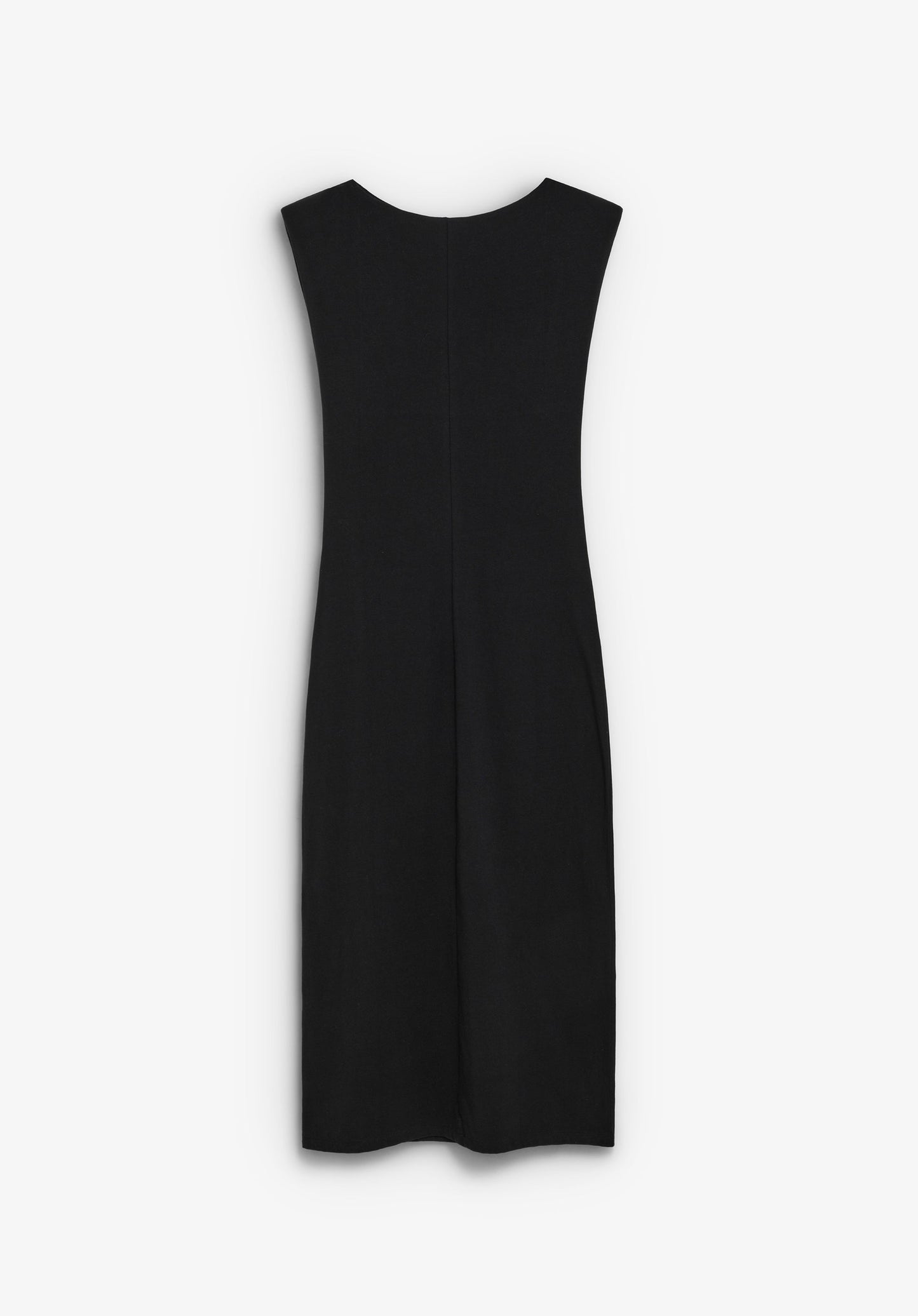 VESTIDO MIDI COM DRAPEADO LATERAL
