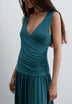 VESTIDO DRAPADO DE MALHA FINA