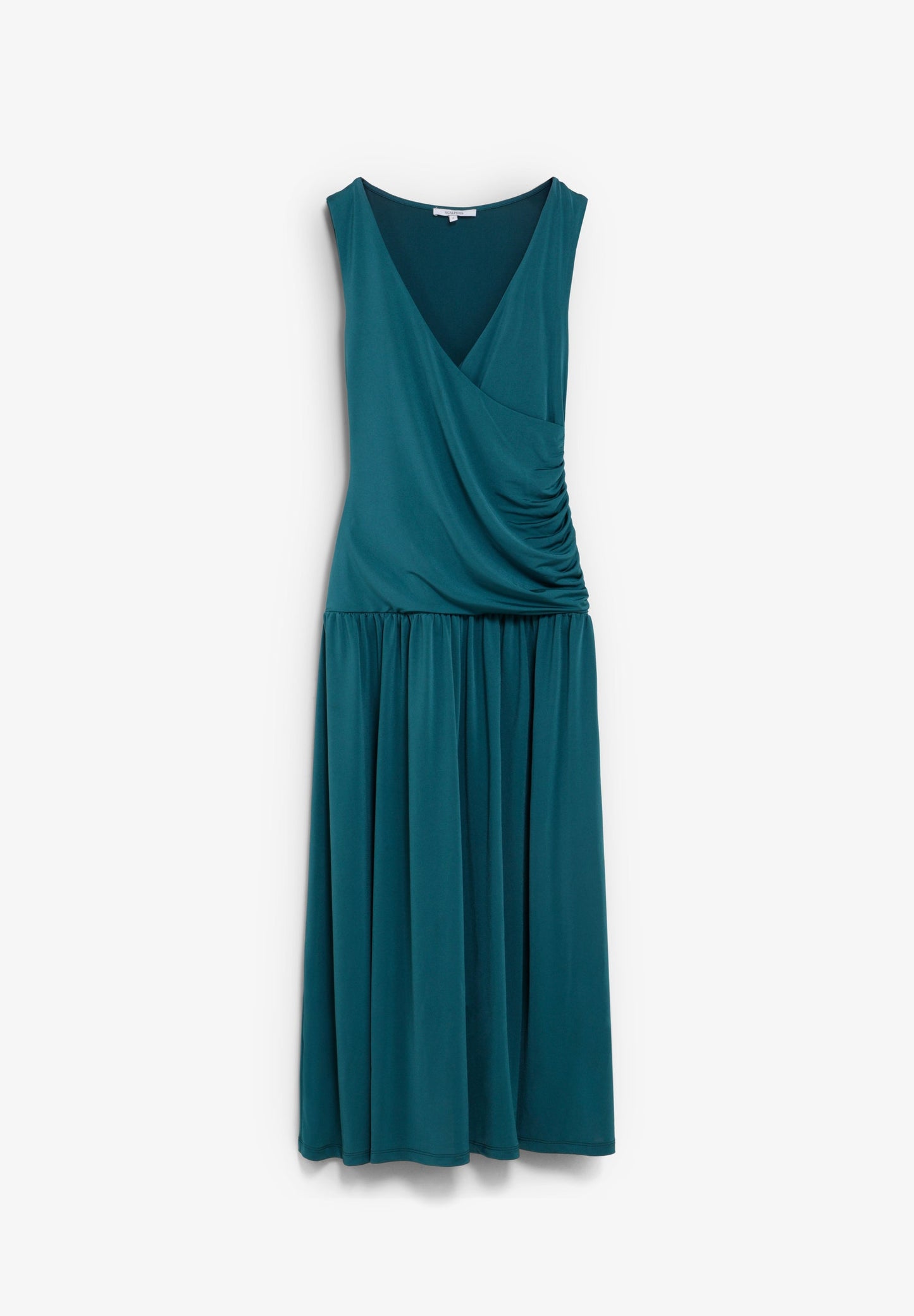 VESTIDO DRAPADO DE MALHA FINA