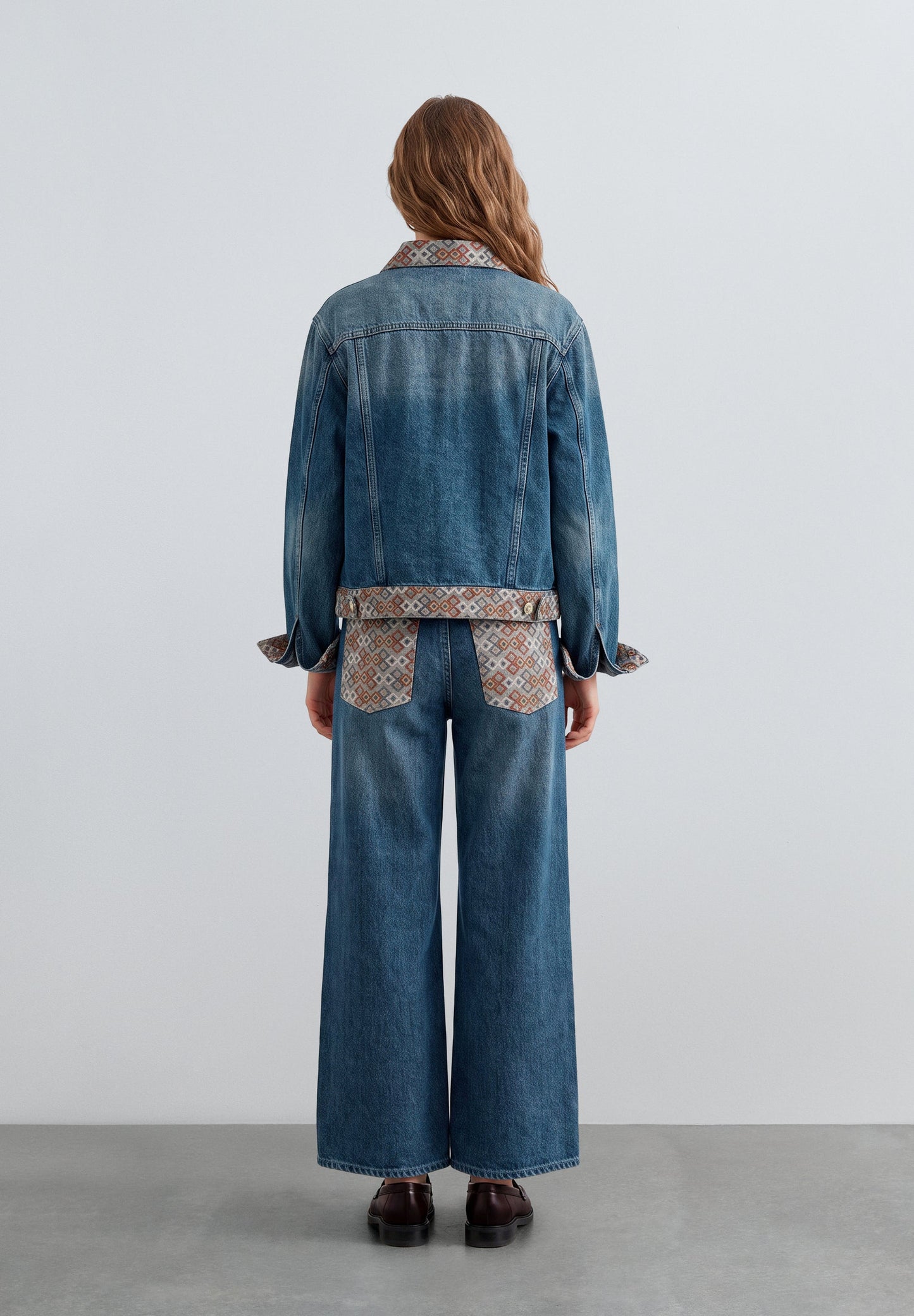 JEANS CULOTTES PADRÃO ÉTNICO