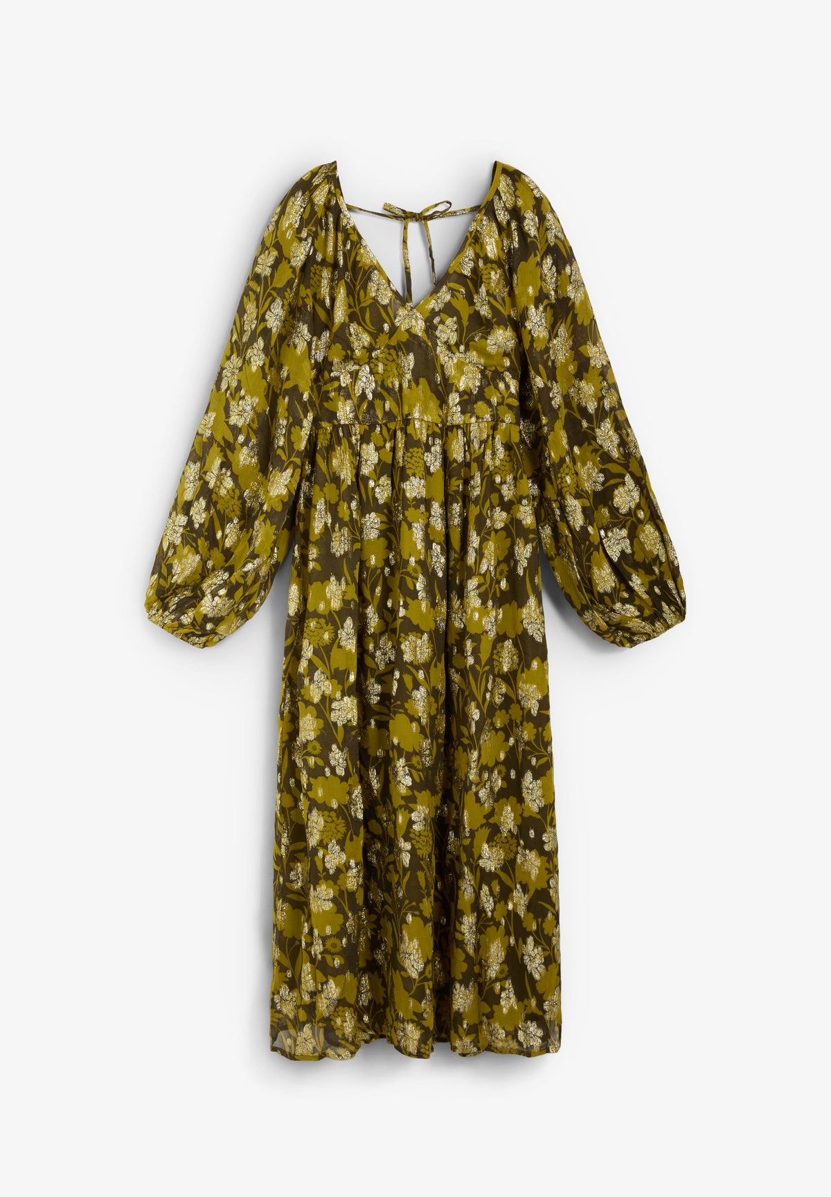 VESTIDO LUREX PADRÃO FLORAL