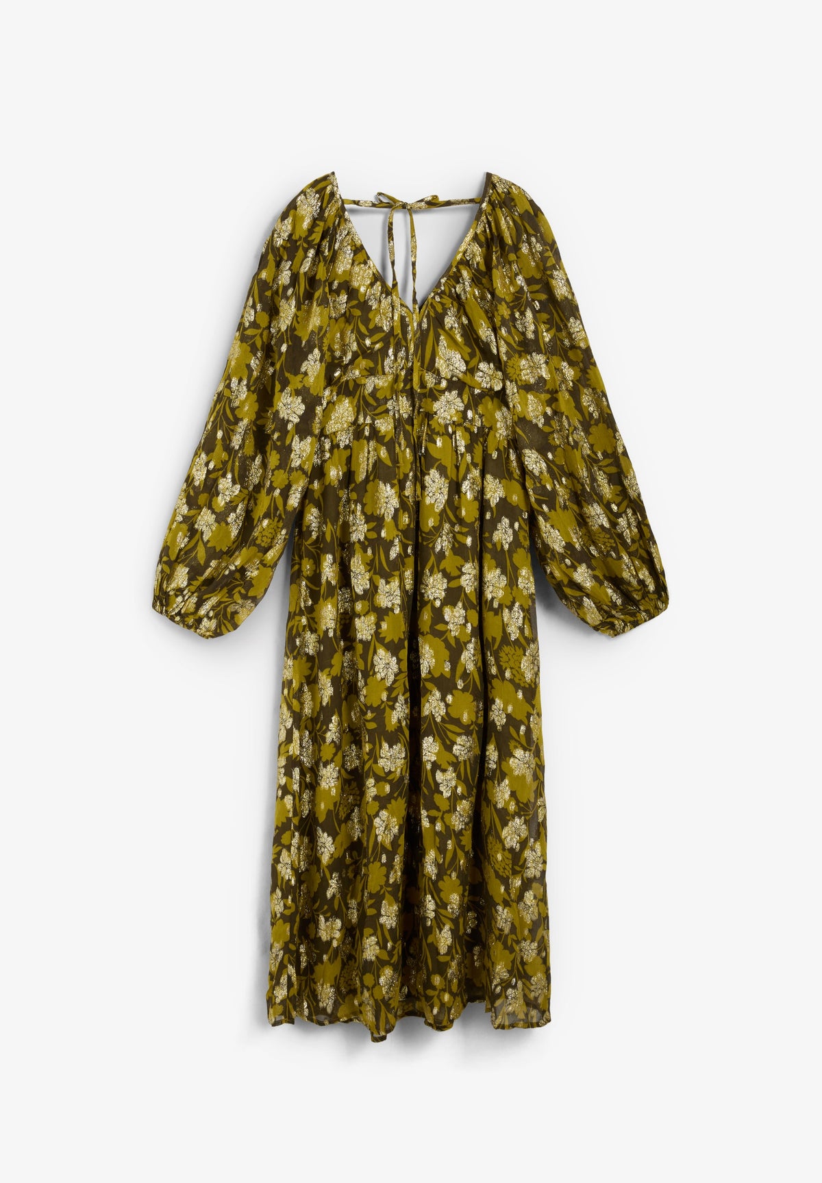 VESTIDO LUREX PADRÃO FLORAL