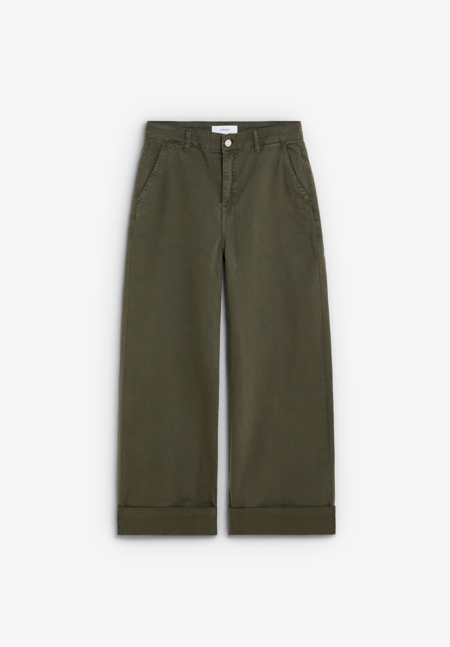 CALÇAS DENIM COM PORMENOR NA BAINHA
