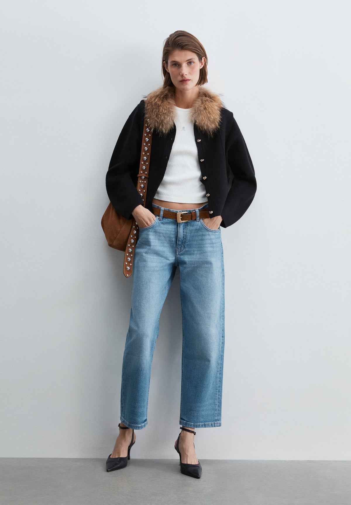SCFURNECK CARDIGAN