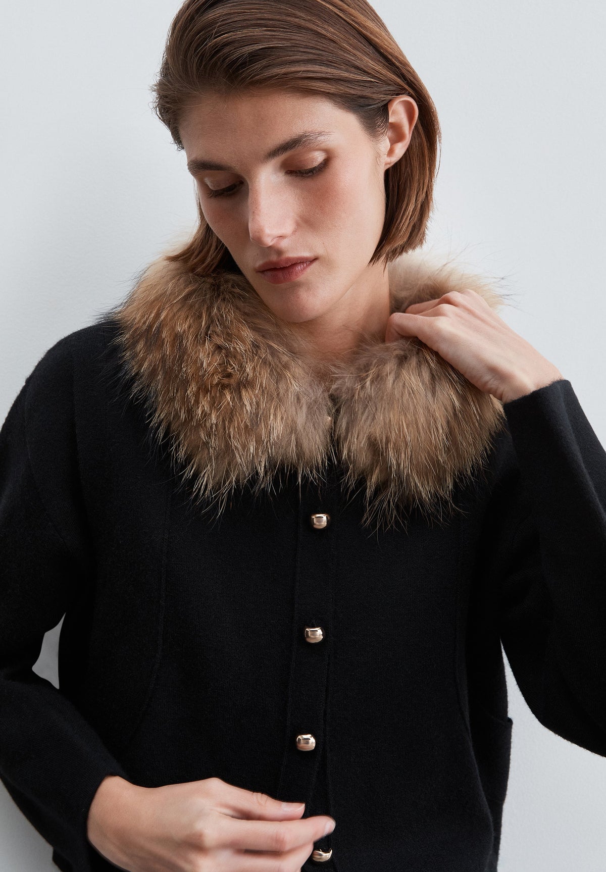 SCFURNECK CARDIGAN