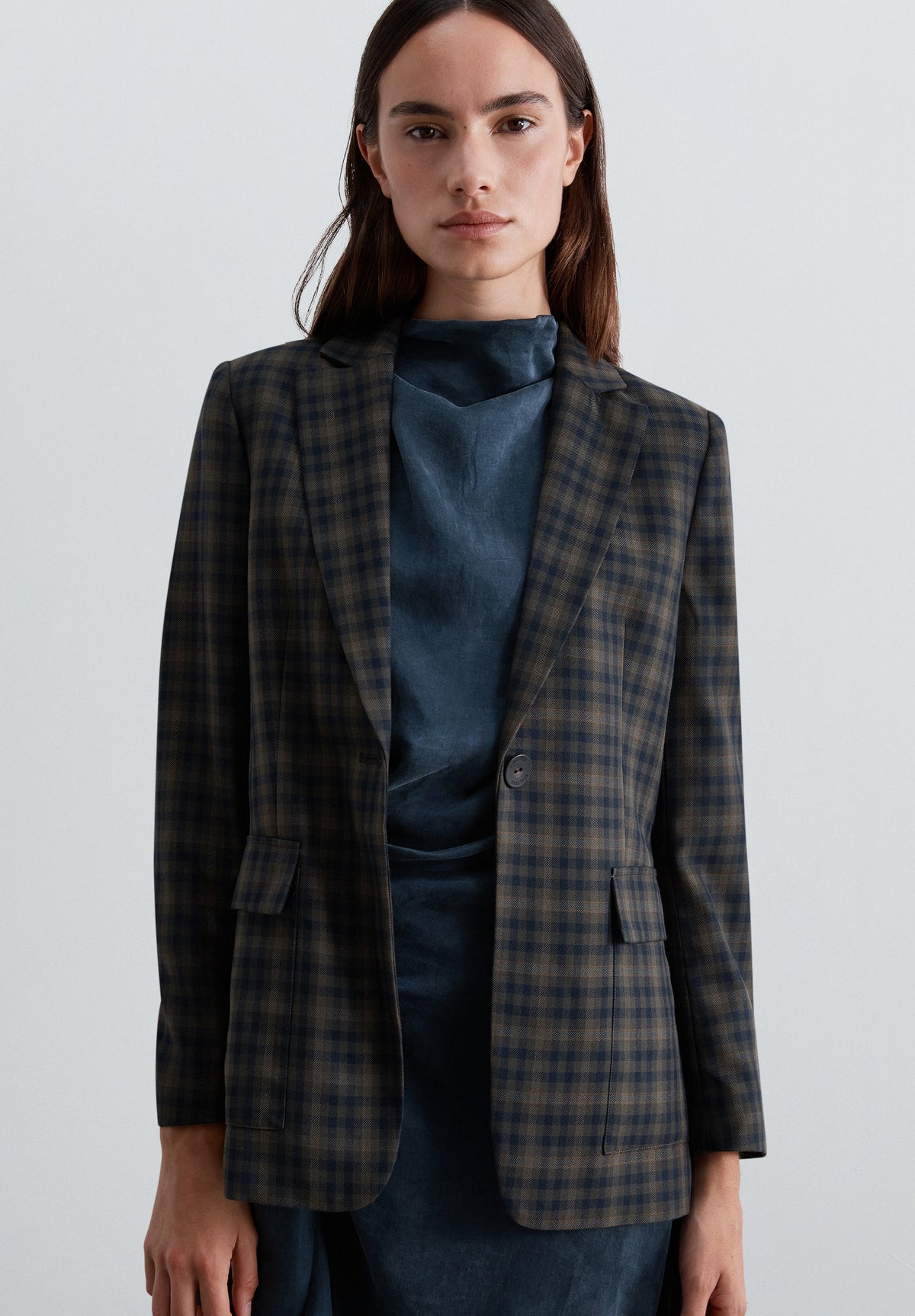 BLAZER DE XADREZ COM CINTO