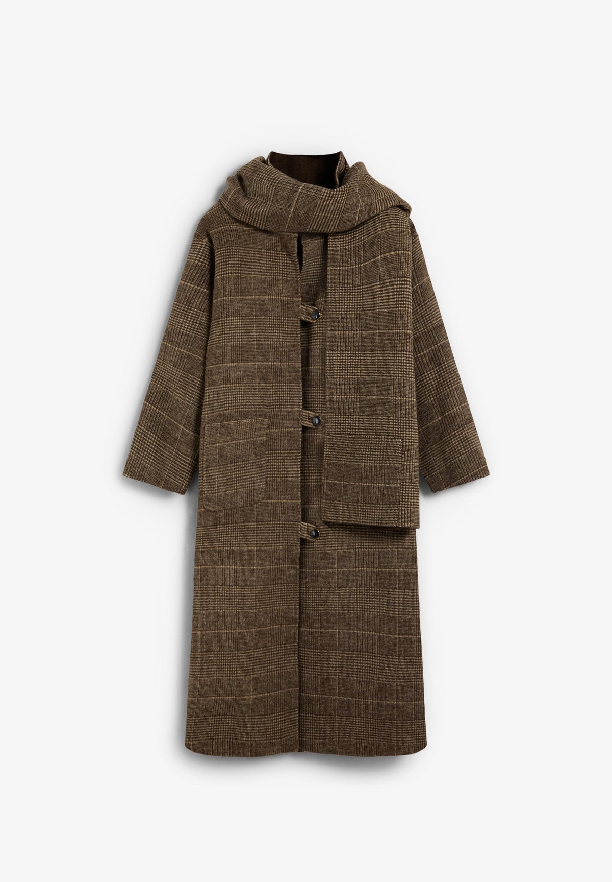 SCHANDMADE REVERSIBLE SCARF COAT