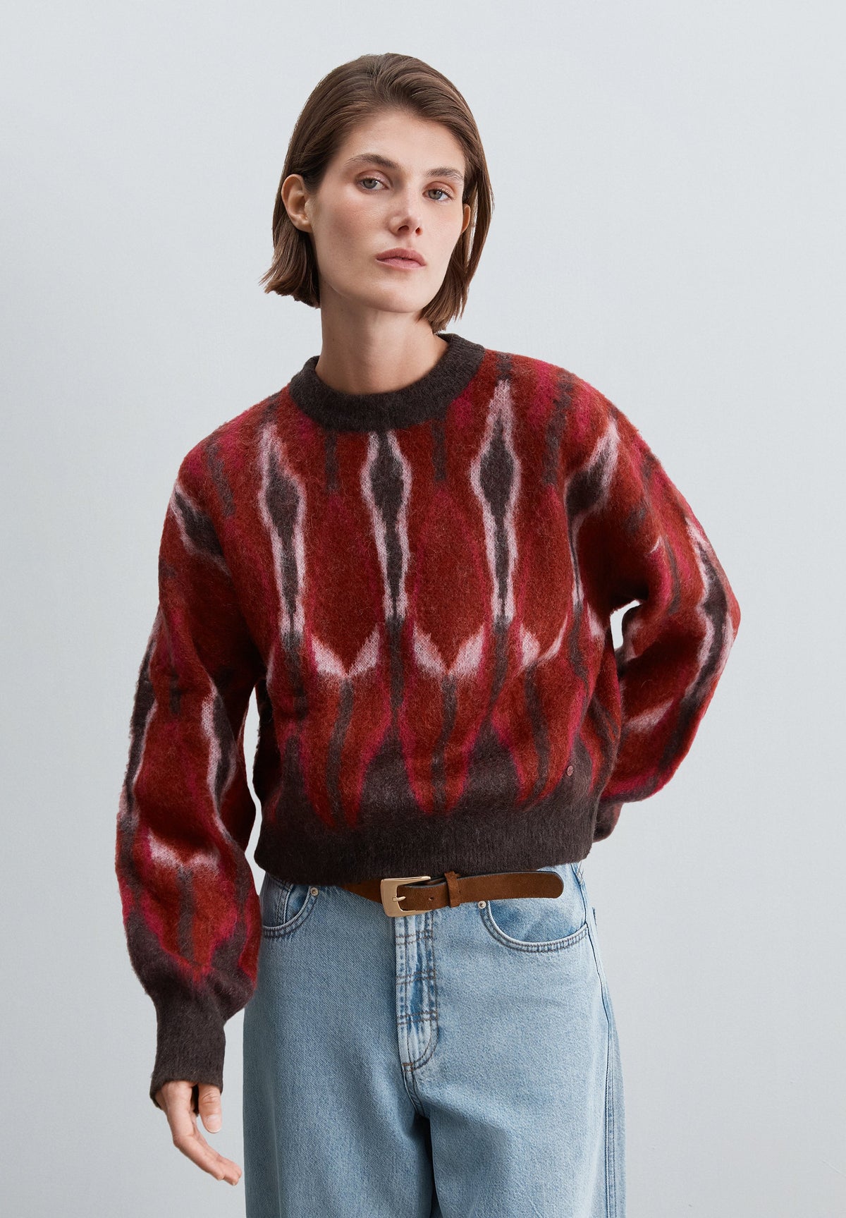 SWEATER COM PADRÃO MULTICOLOR