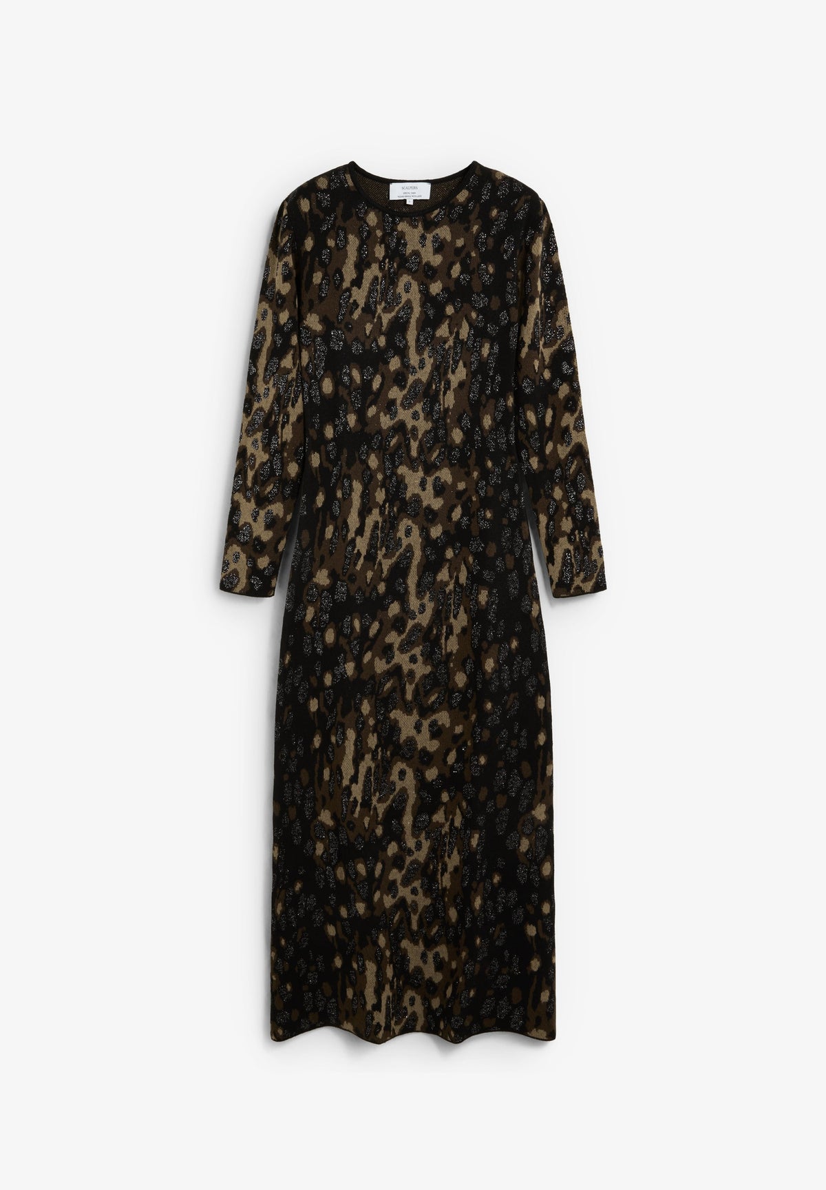 VESTIDO EM JACQUARD COM OMBREIRAS