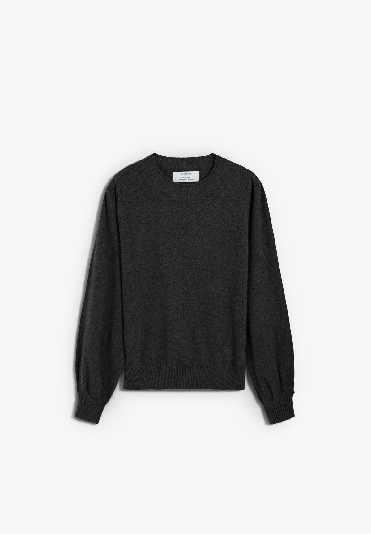 SWEATER DE LÃ COM PORMENOR NA GOLA