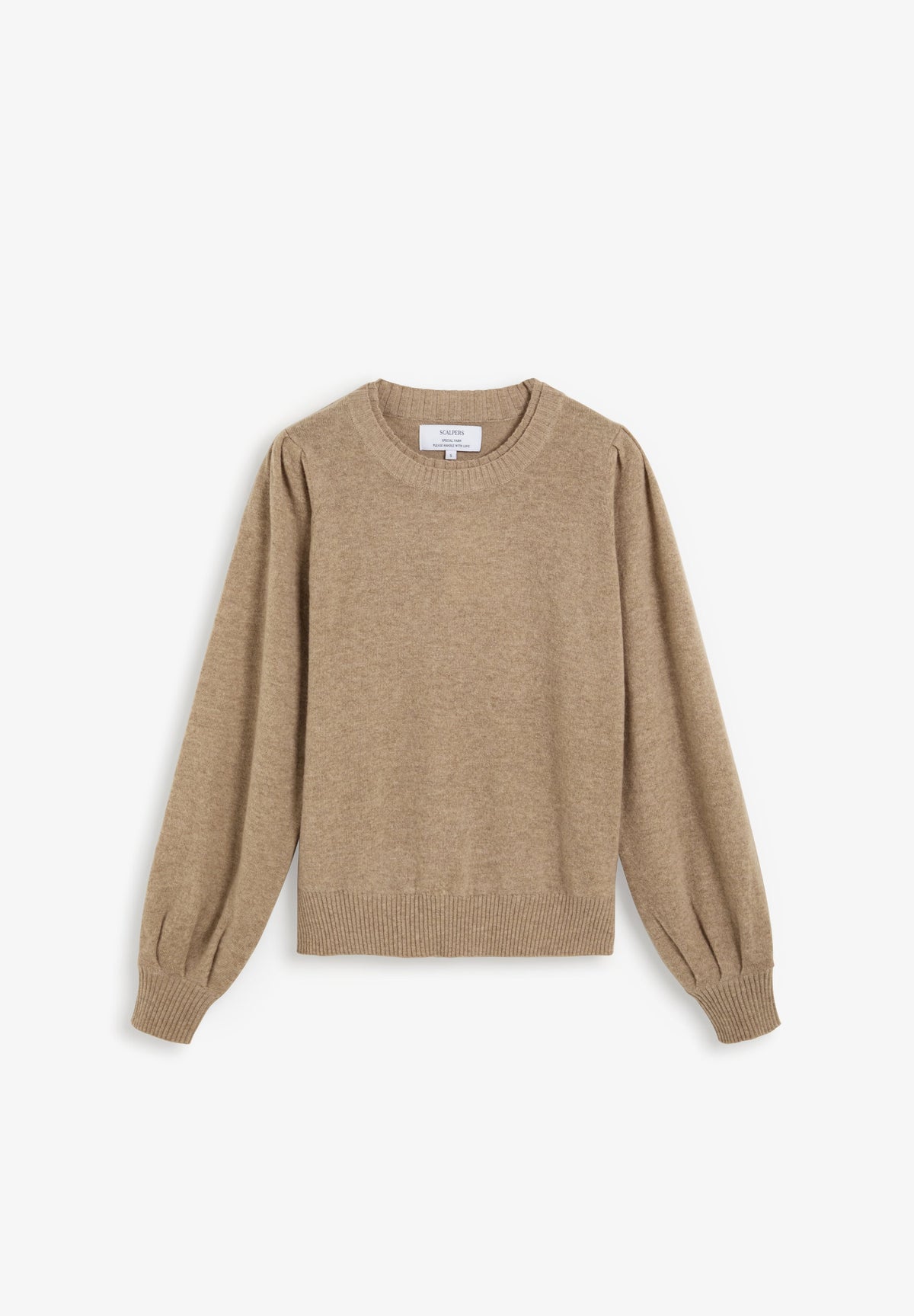 SWEATER DE LÃ COM PORMENOR NA GOLA