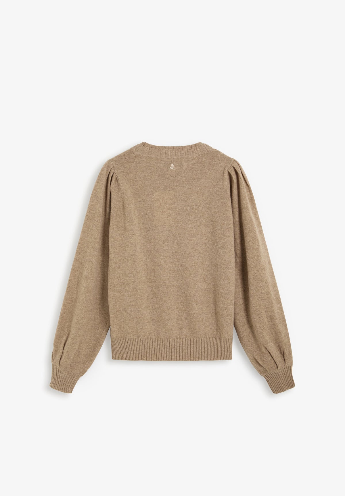 SWEATER DE LÃ COM PORMENOR NA GOLA