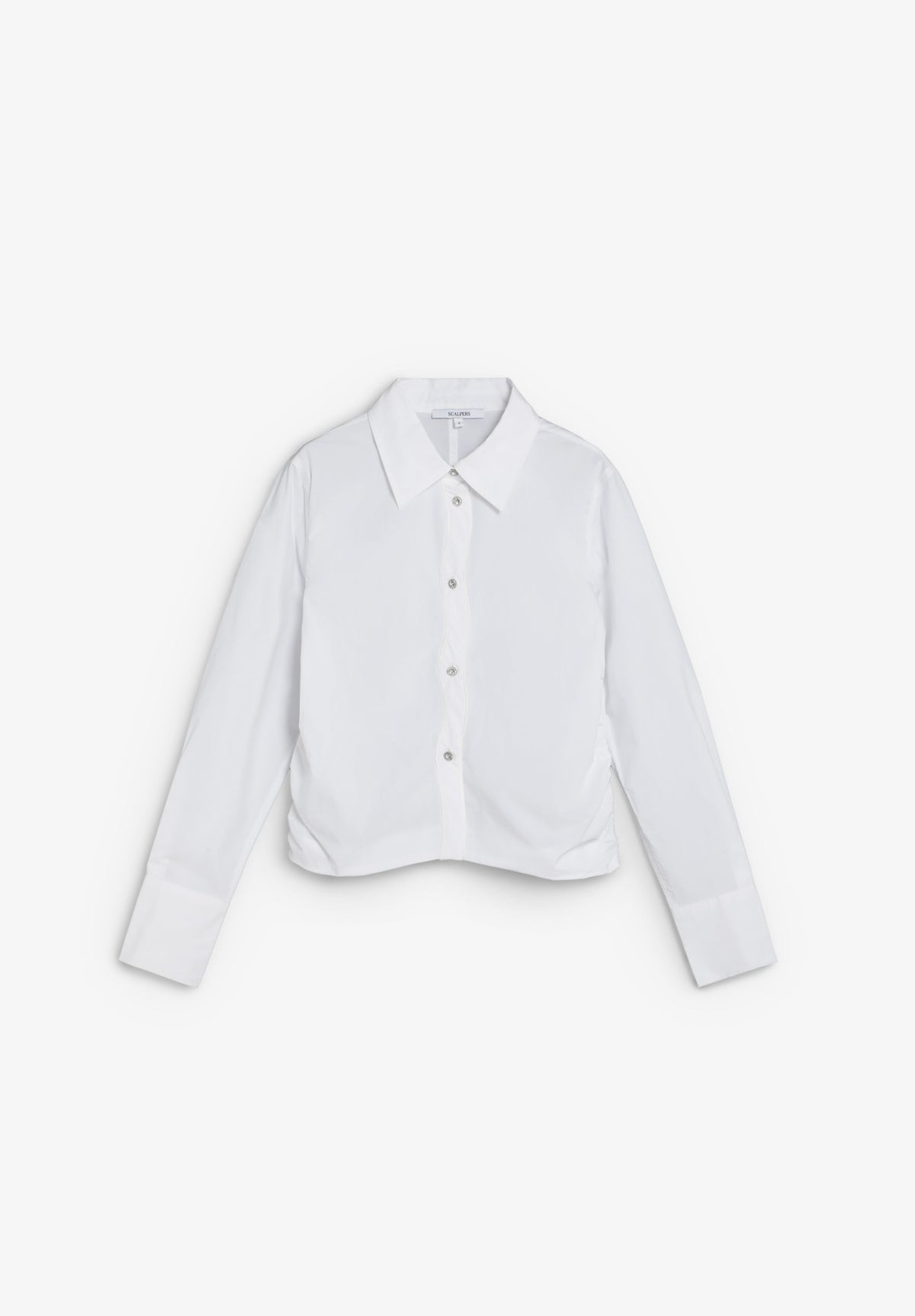CAMISA CROP DRAPEADA