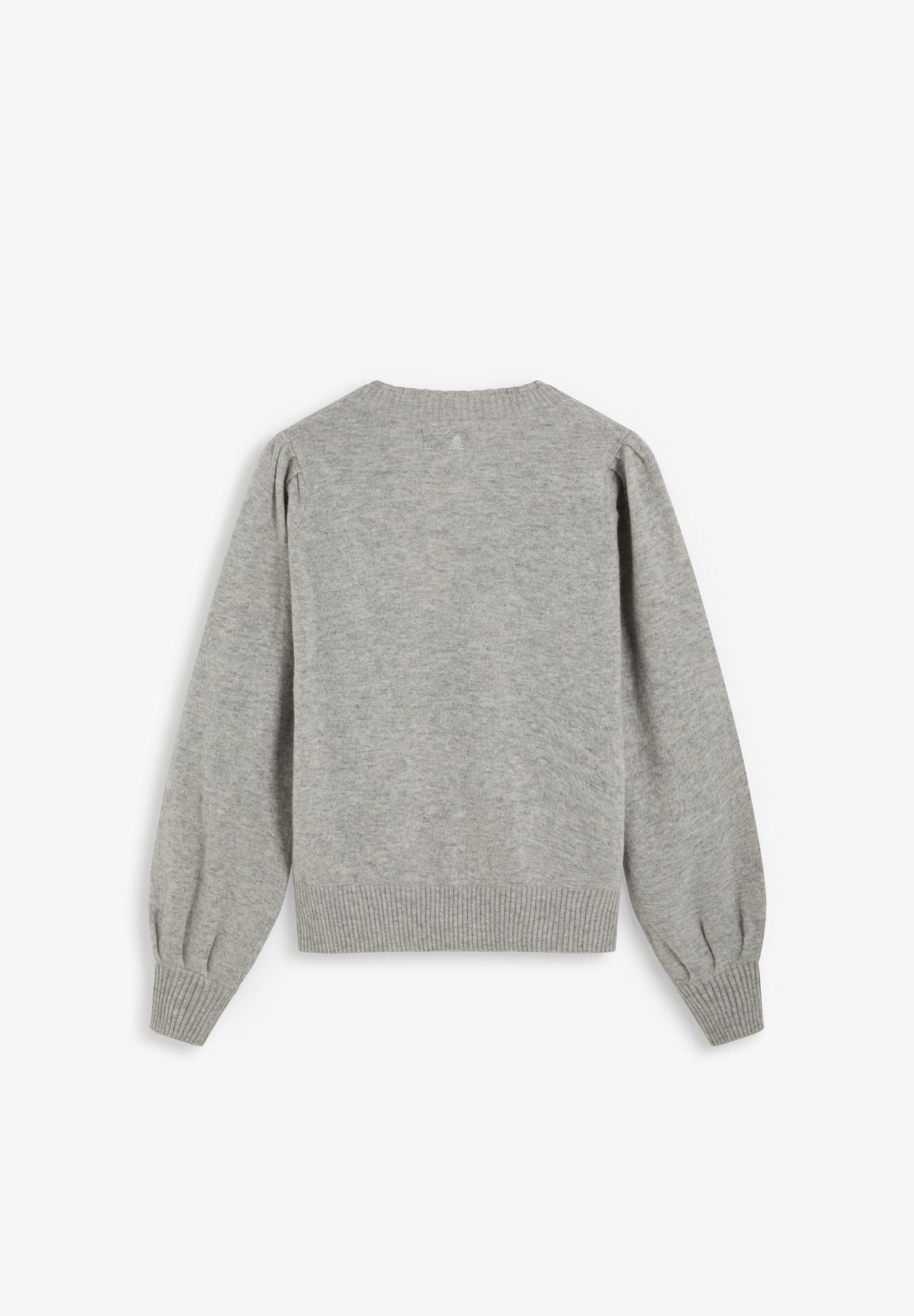 SWEATER DE LÃ COM DECOTE EM V