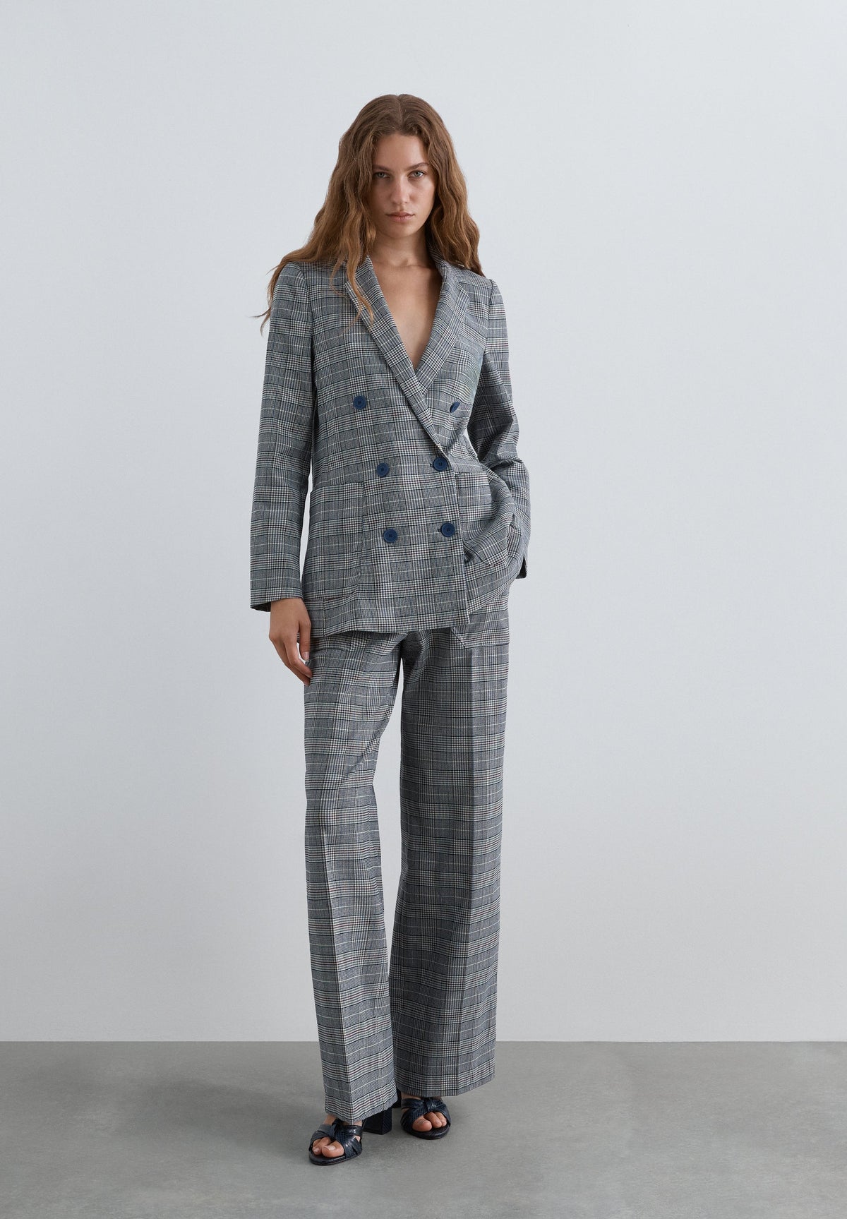 BLAZER CRUZADO XADREZ