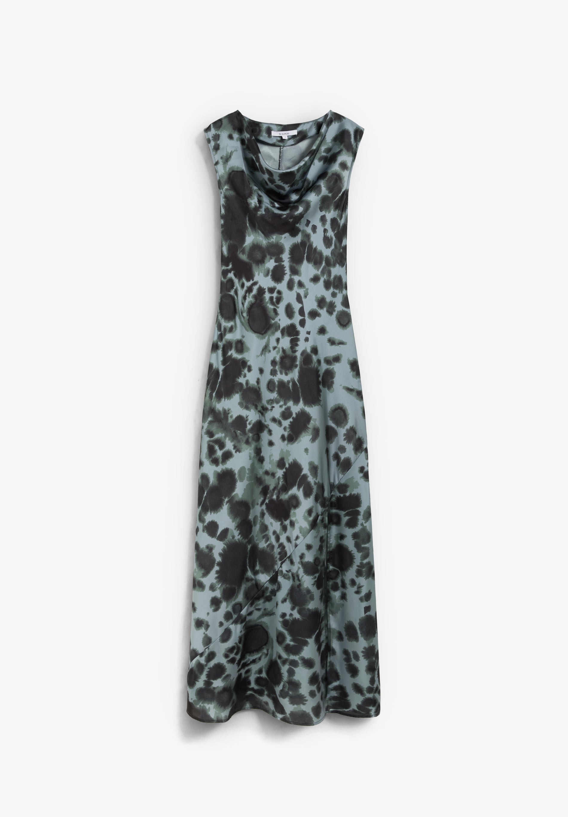 VESTIDO ACETINADO ESTAMPADO