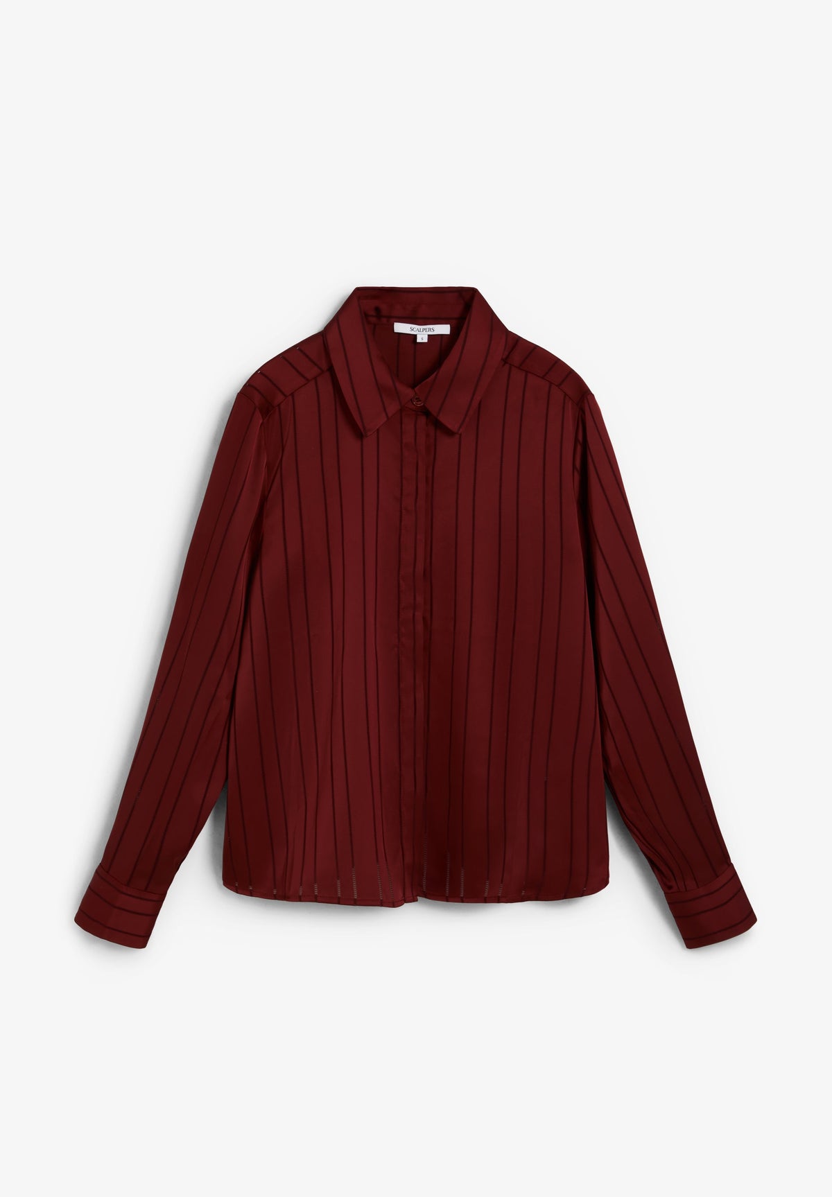 CAMISA ÀS RISCAS COM RENDILHADO