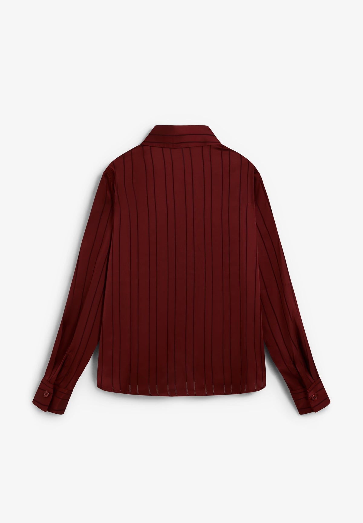 CAMISA ÀS RISCAS COM RENDILHADO