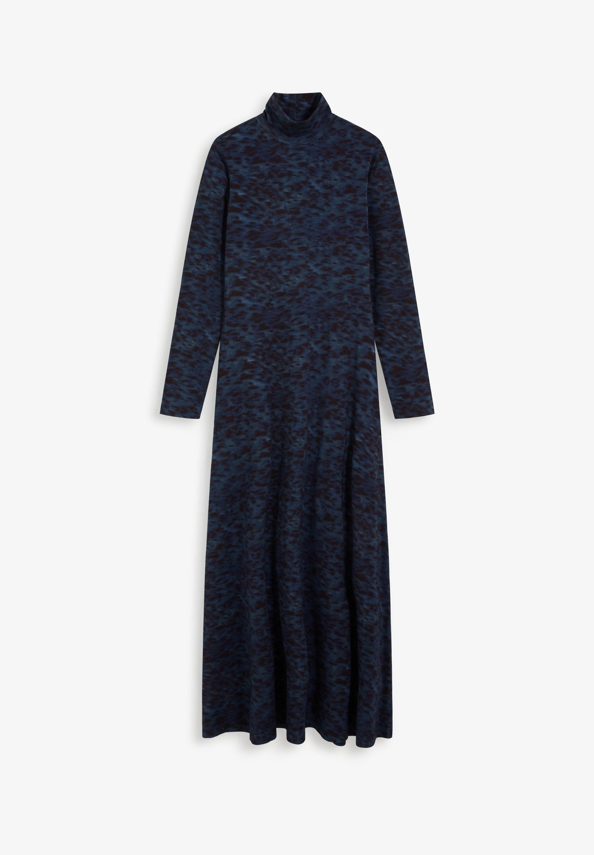 VESTIDO MIDI COM GOLA ALTA