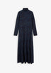 VESTIDO MIDI COM GOLA ALTA