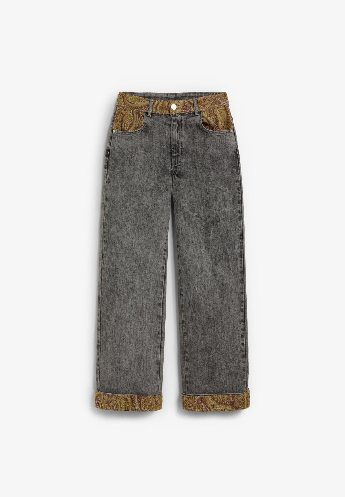 JEANS COM PORMENOR DE PAISLEY