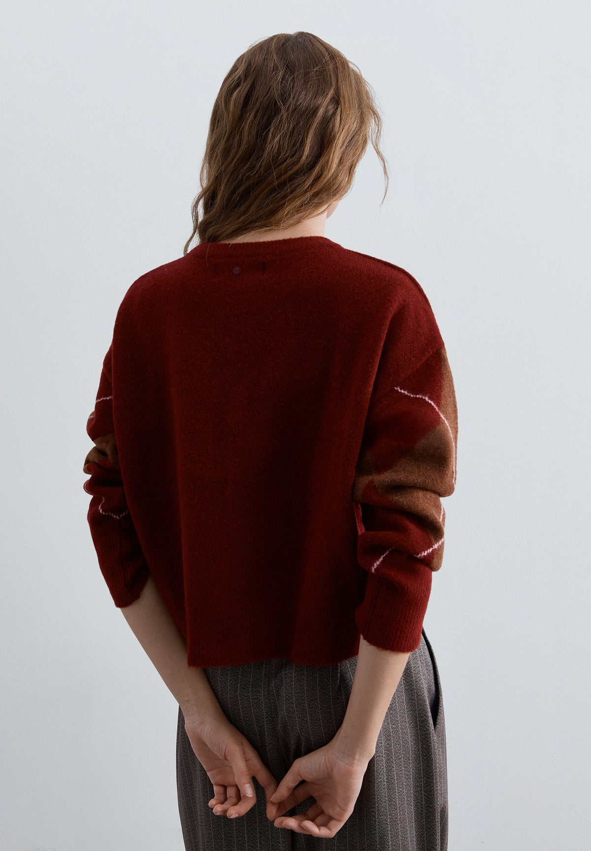 SWEATER COM LÃ TEXTURA DIAMANTE