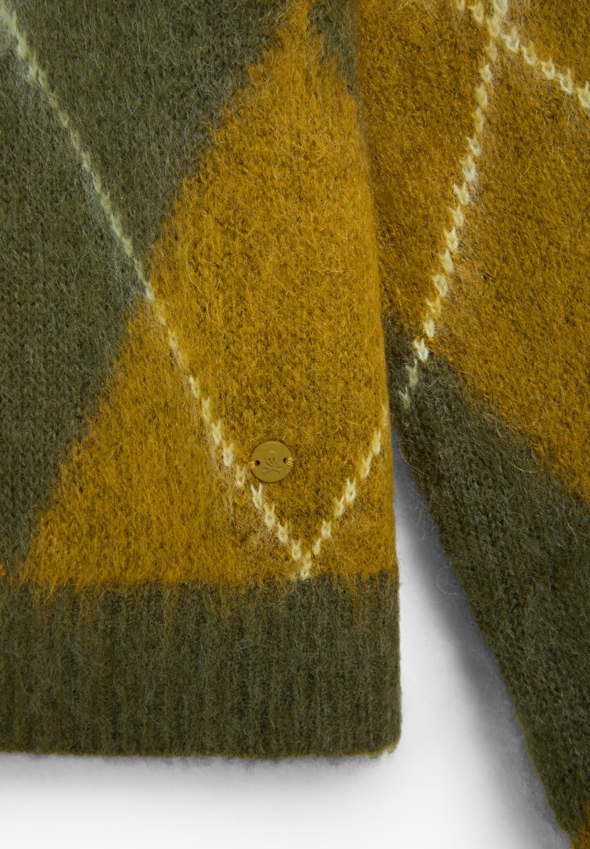 SWEATER COM TEXTURA DIAMANTE E COLARINHO DE POLO