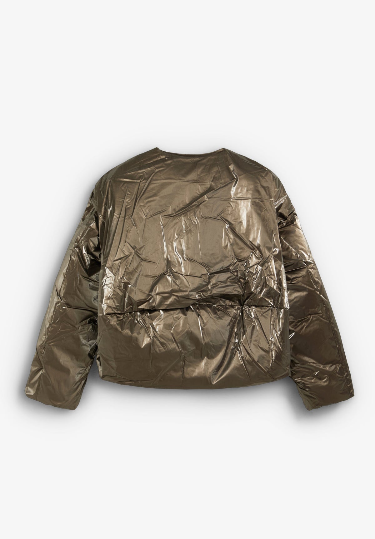 SCSCARF SHINNY PUFFER COAT