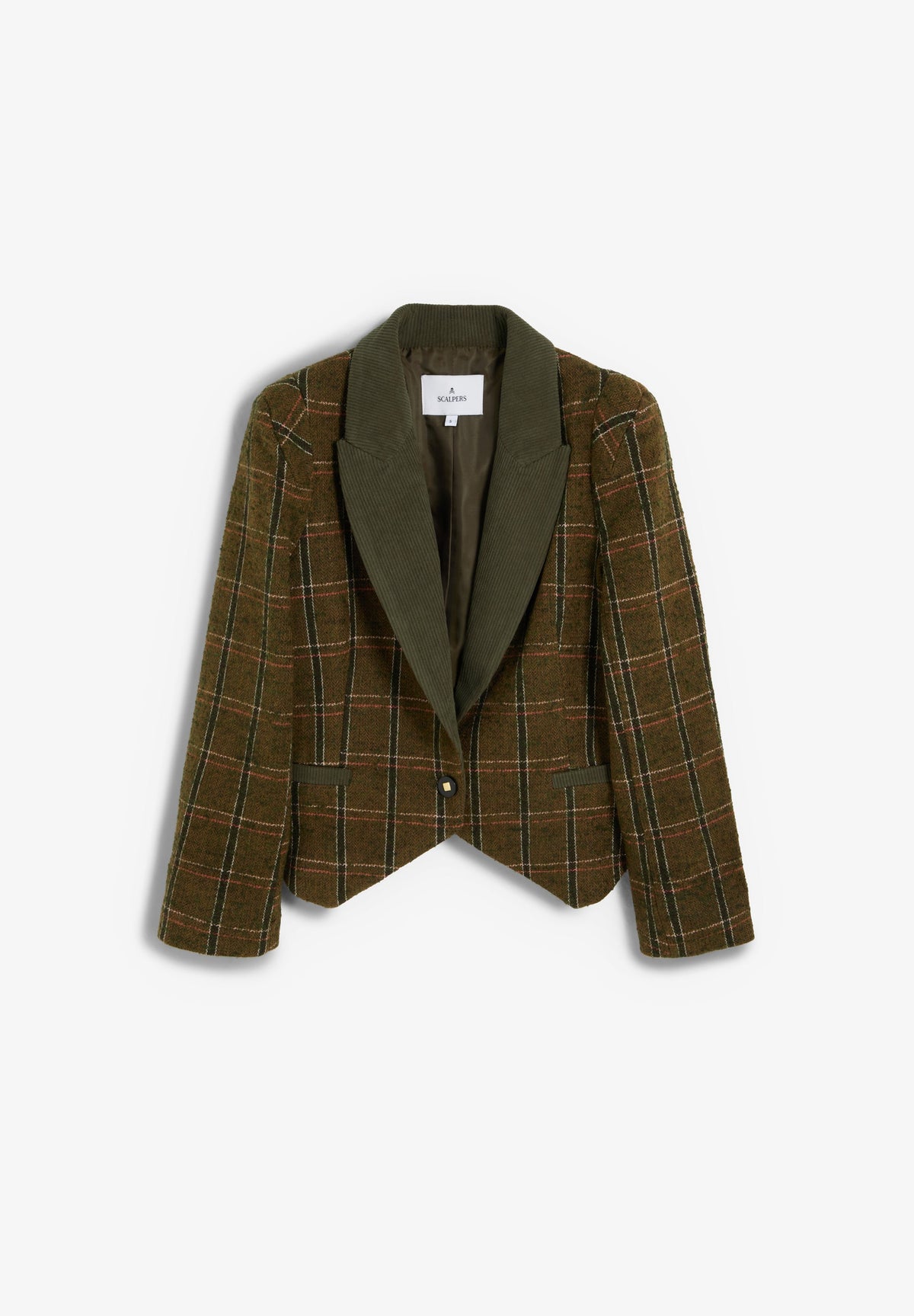 BLAZER XADREZ COM PORMENOR DE LAPELA