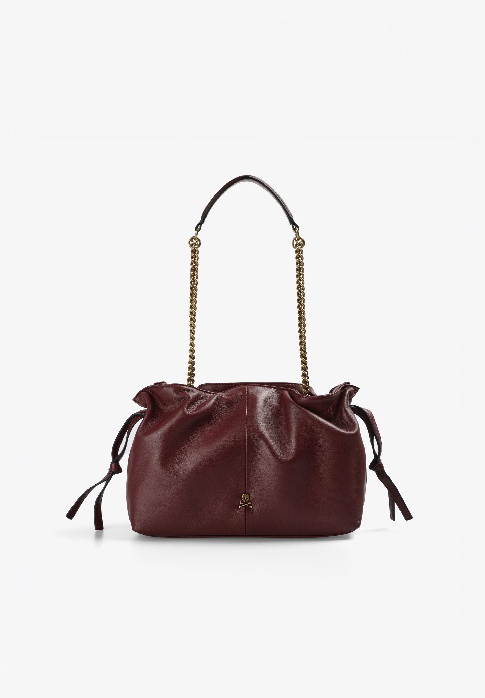 BOLSA COM ALÇAS DE PELE