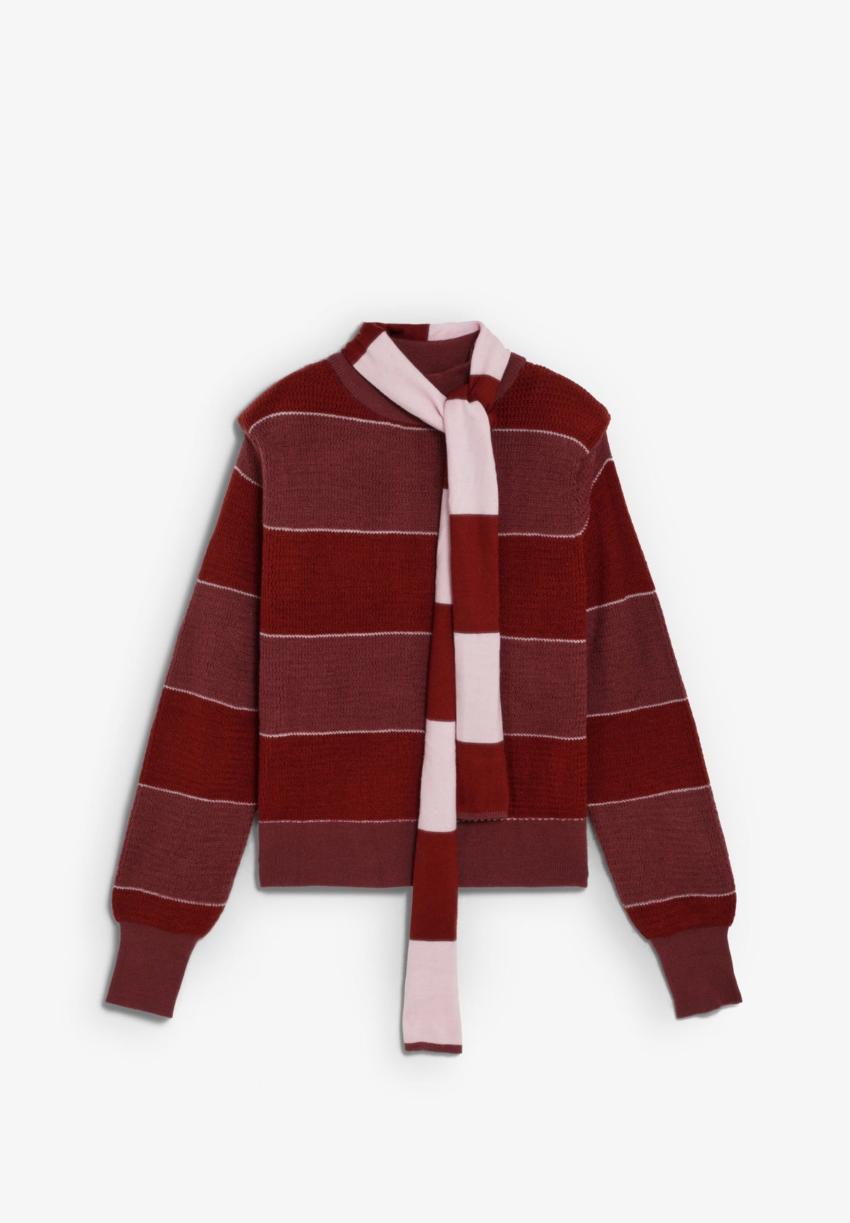 SWEATER ÀS RISCAS COM CACHECOL