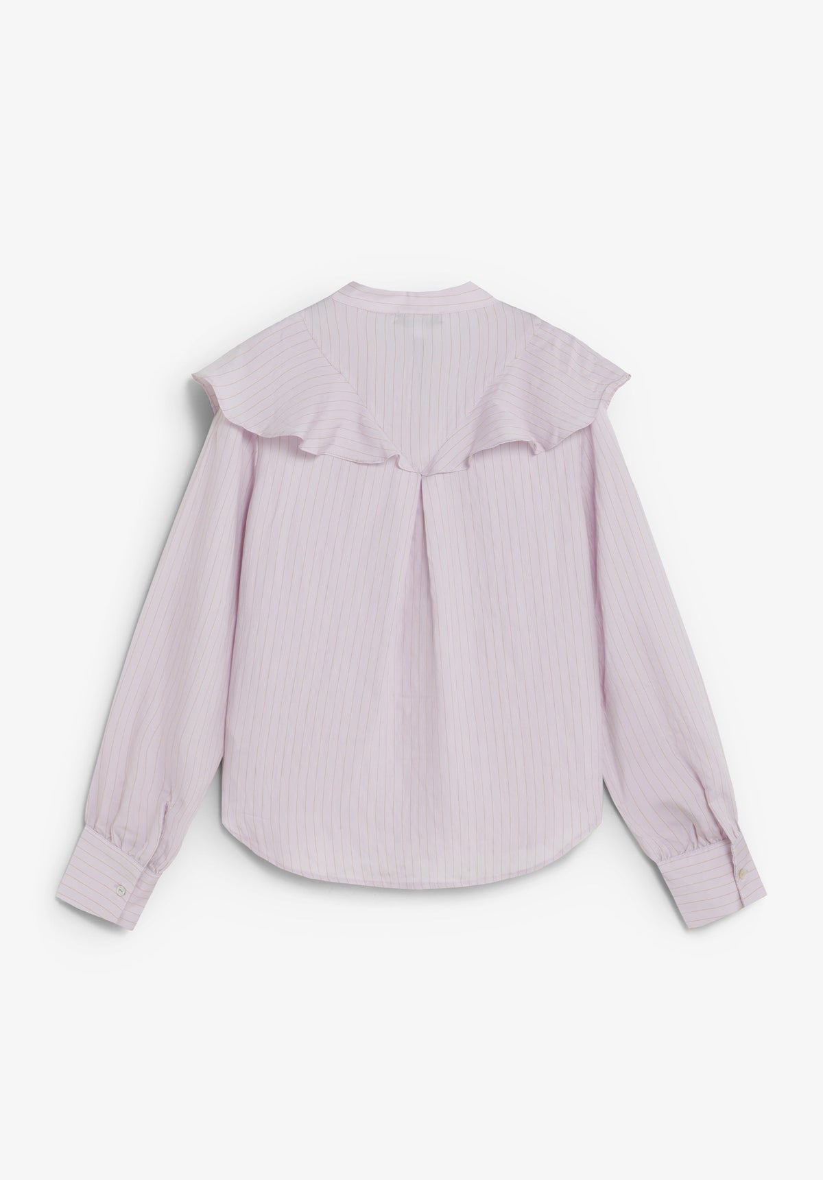 CAMISA ÀS RISCAS COM FOLHOS