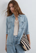 CAMISA DENIM COM BOLSOS
