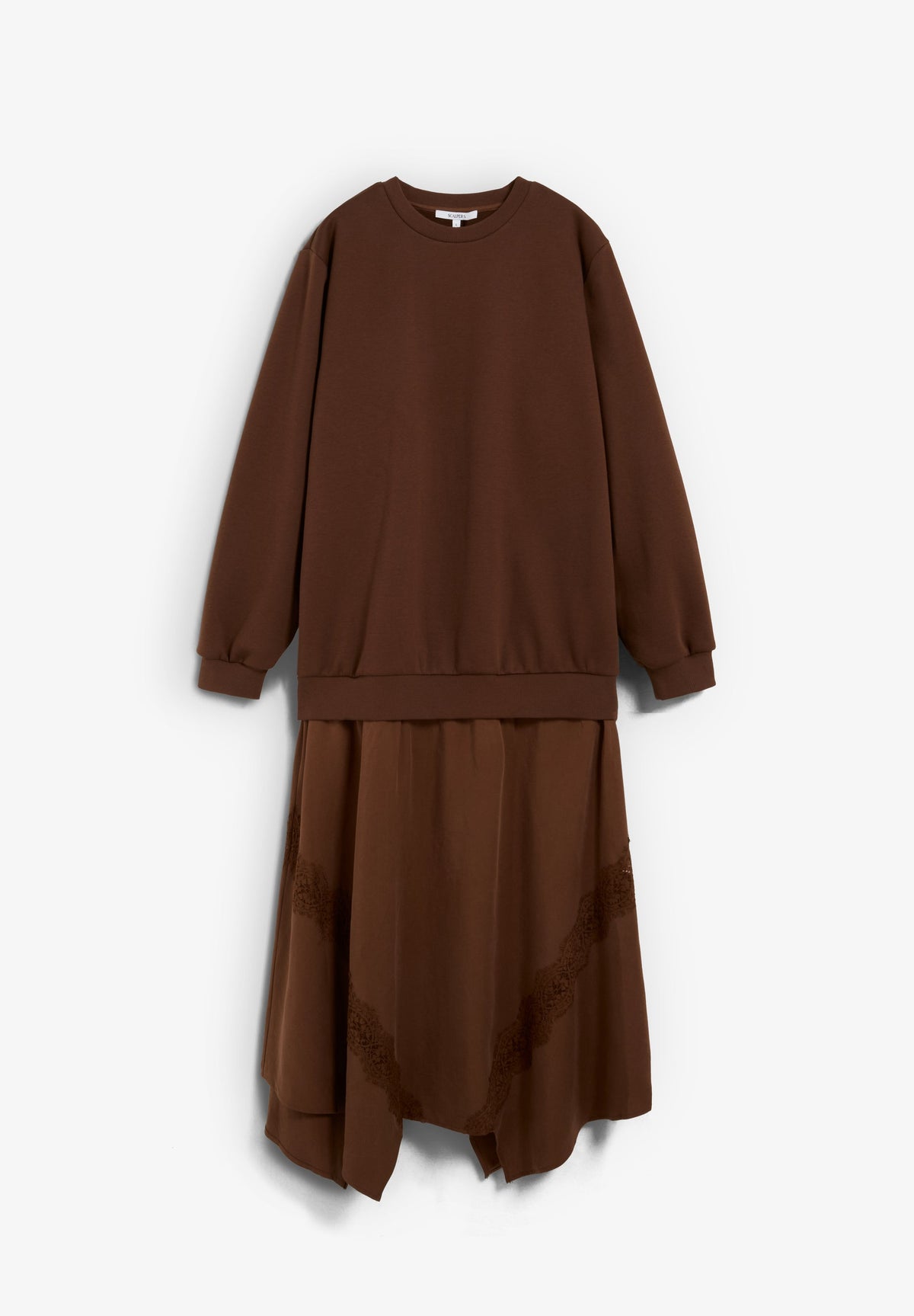 VESTIDO E SWEATSHIRT COMBINADOS